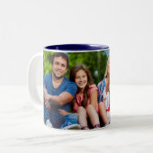 Aangepaste foto Creëer Uw eigen foto Tweekleurige Koffiemok (Voorkant links)