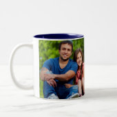 Aangepaste foto Creëer Uw eigen foto Tweekleurige Koffiemok (Links)
