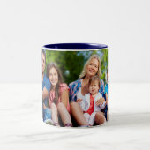 Aangepaste foto Creëer Uw eigen foto Tweekleurige Koffiemok (Center)