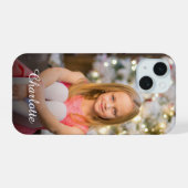 Aangepaste foto Creëer Uw eigen persoonlijke perso iPhone 15 Case (Achterkant horizontaal)