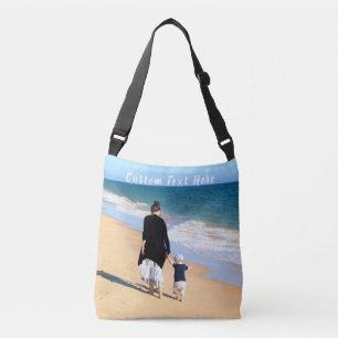 Aangepaste foto Crossbody Bag Uw foto's en tekst Tas