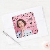 Aangepaste foto dan je verjaardag vierkante sticker (Envelop)