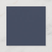 Aangepaste foto dank je mini marineblauw informatiekaartje (Achterkant)