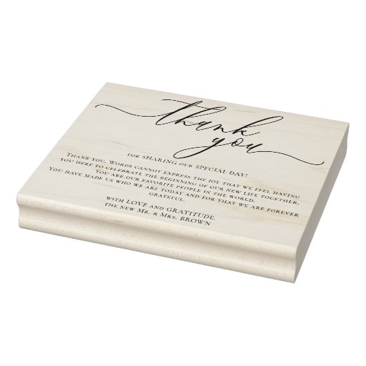 Aangepaste foto dank je wel grote schaal rubberstempel (Stempel)