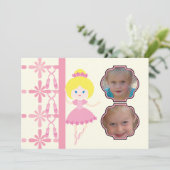 Aangepaste foto-dans Overweging-uitnodiging op ver Kaart (Staand voorkant)