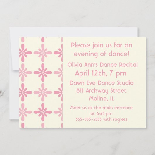 Aangepaste foto-dans Overweging-uitnodiging op ver Kaart (Achterkant)