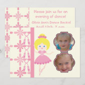 Aangepaste foto-dans Overweging-uitnodiging op ver Kaart (Voorkant / Achterkant)