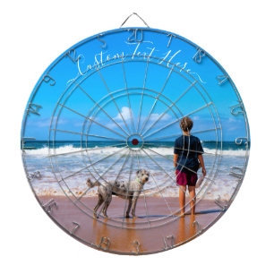 Aangepaste Foto Dart Board met Tekst Gepersonalise Dartbord