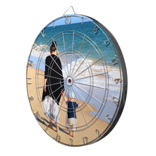 Aangepaste foto dart board met uw favoriete foto's dartbord (Voorkant Rechts)