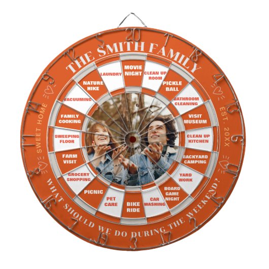 Aangepaste foto Dartboard Plus activiteit besluit Dartbord (Voorkant)