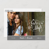 Aangepaste foto | Datum opslaan Aankondigingskaart (Voorkant / Achterkant)