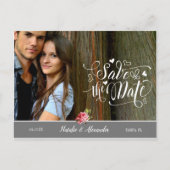 Aangepaste foto | Datum opslaan Aankondigingskaart (Voorkant)