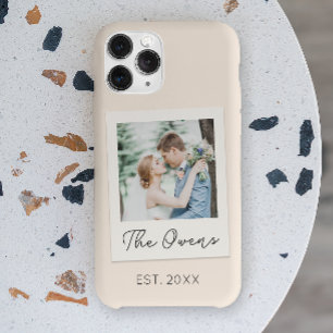 Aangepaste foto datum pasgetrouwd stel familie  Case-Mate iPhone 14 pro hoesje