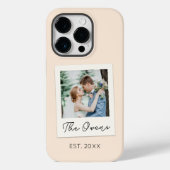Aangepaste foto datum pasgetrouwd stel familie  Case-Mate iPhone case (Achterkant)