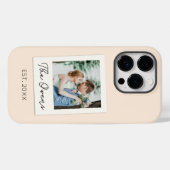 Aangepaste foto datum pasgetrouwd stel familie  Case-Mate iPhone case (Achterkant (horizontaal))