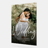 Aangepaste foto De bruiloft van welkom teken Acryl Bord (Hoek)