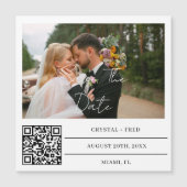 Aangepaste foto De datummagneet opslaan met QR-cod (Voorkant)