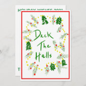 Aangepaste foto Decom de kerstkaart van de zalen (Voorkant / Achterkant)