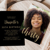 Aangepaste foto Dertig 30ste verjaardagsfeest Kaart