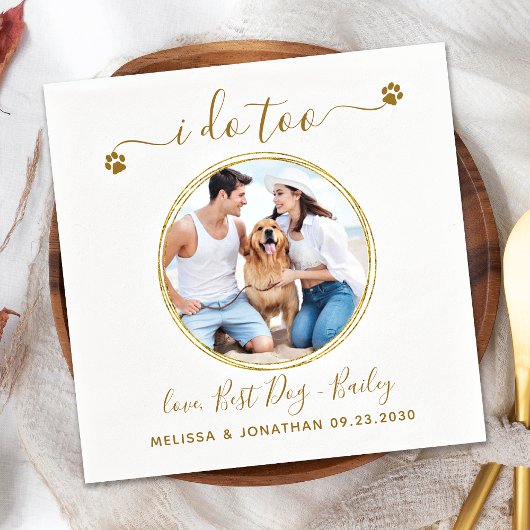 Aangepaste foto die ik maak te elegant Gold Pet Do Servet