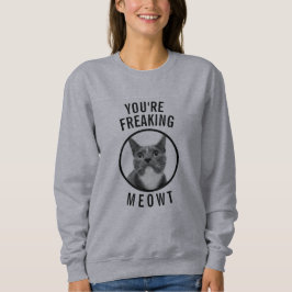Aangepaste foto die je vrijmaakt Meowt Funny Cat S Trui