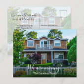 Aangepaste foto die we zelf maken Foto nieuw start Aankondigingskaart (Voorkant / Achterkant)