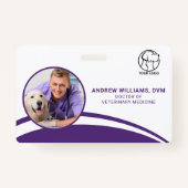 Aangepaste foto Dierenarts ID Badge (Voorkant)