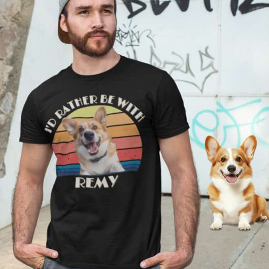 Aangepaste foto doen Ik zou liever worden met gepe T-shirt