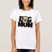Aangepaste foto Dog Mam Typografie T-shirt (Voorkant)