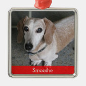 Aangepaste foto-doosversiering metalen ornament (Voorkant)