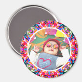 Aangepaste foto Dopamine Decor Kleurrijke Maximali Magneet (Voorkant / Achterkant)
