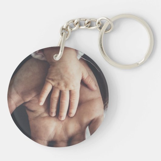 Aangepaste foto dubbelzijdig sleutelhanger (Achterkant)