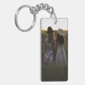 Aangepaste foto dubbelzijdig sleutelhanger (Voorkant Links)