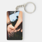Aangepaste foto dubbelzijdig sleutelhanger (achterkant)