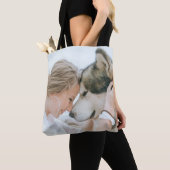 Aangepaste foto dubbelzijdige boodschappentas tote bag (Dichtbij)