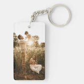 Aangepaste foto Dubbelzijdige één foto Acryl Sleut Sleutelhanger (achterkant)