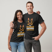Aangepaste foto Duitse herder verbeterde mijn stem T-shirt (Unisex)