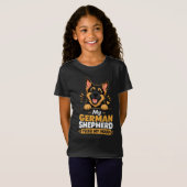 Aangepaste foto Duitse herder verbeterde mijn stem T-shirt (Voorkant volledig)