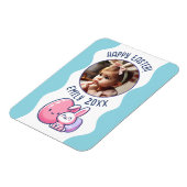 Aangepaste foto Easter Baby Keepsake Magneet (Linkerzijde)
