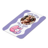 Aangepaste foto Easter Baby Keepsake Magneet (Linkerzijde)