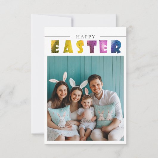 Aangepaste foto Easter briefkaarten (Voorkant)