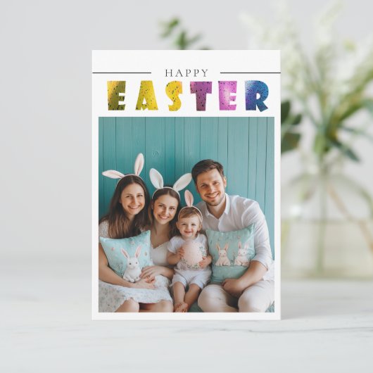 Aangepaste foto Easter briefkaarten (Staand voorkant)