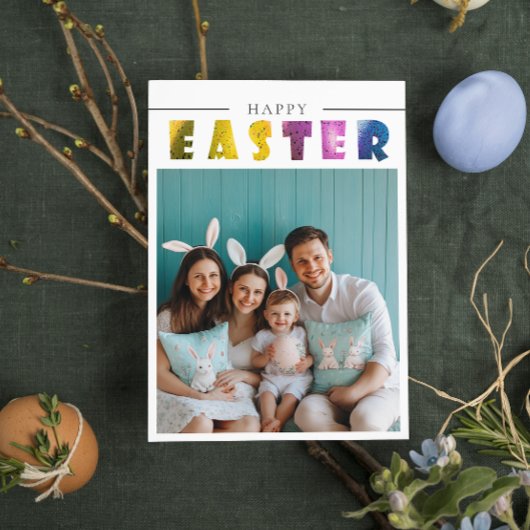 Aangepaste foto Easter briefkaarten