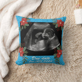 Aangepaste foto, echo sonogram kerst kussen