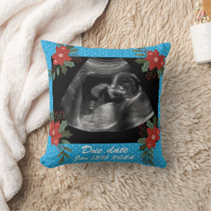 Aangepaste foto, echo sonogram kerst kussen