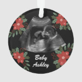 Aangepaste foto, echo sonogram kerst ornament (achterkant)