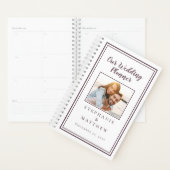 Aangepaste foto Eenvoudig chassis Paars en wit huw Planner (Display)