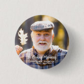 Aangepaste foto Eenvoudig gedenkteken Gepersonalis Ronde Button 3,2 Cm (Voorkant)