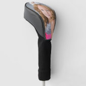 Aangepaste foto Eenvoudig gepersonaliseerd golfhoo Golfheadcover (Schuin)