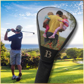 Aangepaste foto Eenvoudig gepersonaliseerd monogra Golfheadcover